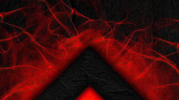 Triangle Flame Abstract 4k