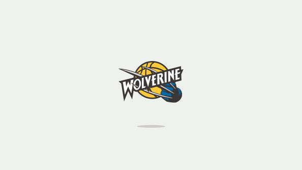 Wolverine Minimal Logo 4k