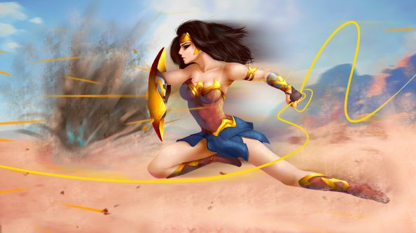 5k Wonder Woman Art