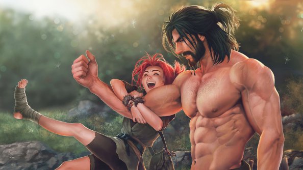 Little Girl With Uncle 5k