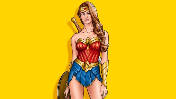 Wonder Woman Bright Art 4k