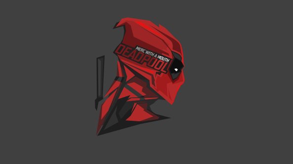 Deadpool Pop Up Head Minimalism 8k