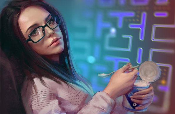 Girl Eating Icecream