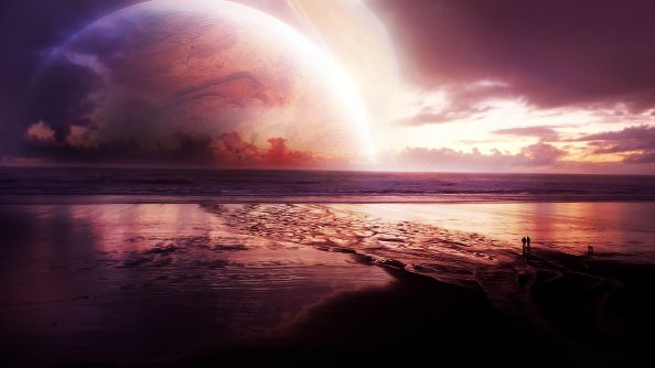 Cosmos Sunset Sea