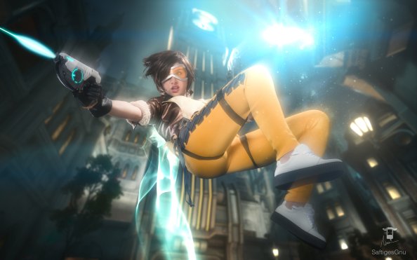 Tracer Overwatch Cosplay 4k
