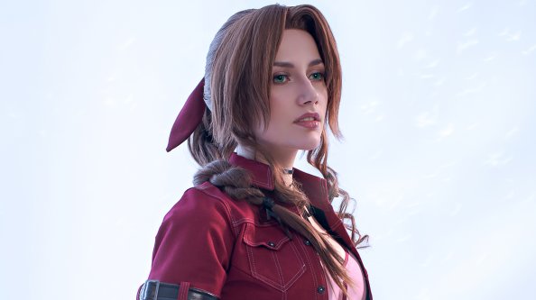 Aerith Gainsborough Final Fantasy XV Cosplay 4k