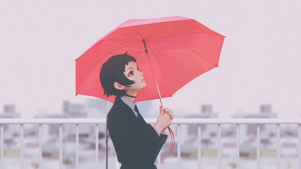 Ilya Kuvshinov Anime Girl With Umbrella