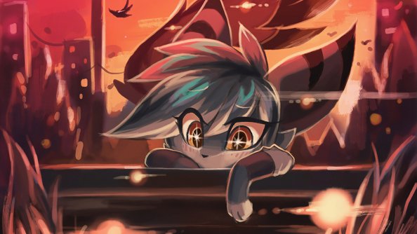 Firefly Crow And Sunset