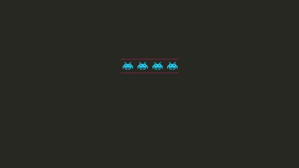 Space Invaders Minimalism