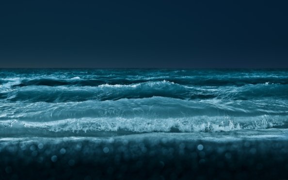 Ocean Waves At Night