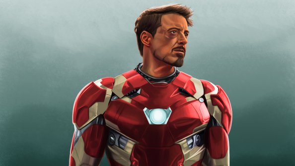 Robert Downery JR Iron Man Art