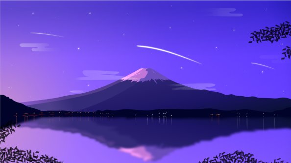 Mount Fuji Minimal 4k
