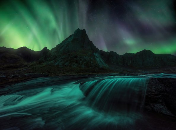 Lofoten Islands Northern Lights 4k