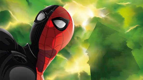 Spiderman Black Red