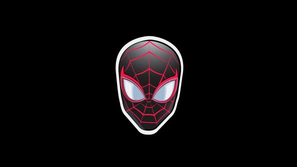Spiderman Sticker Minimal Badge 5k