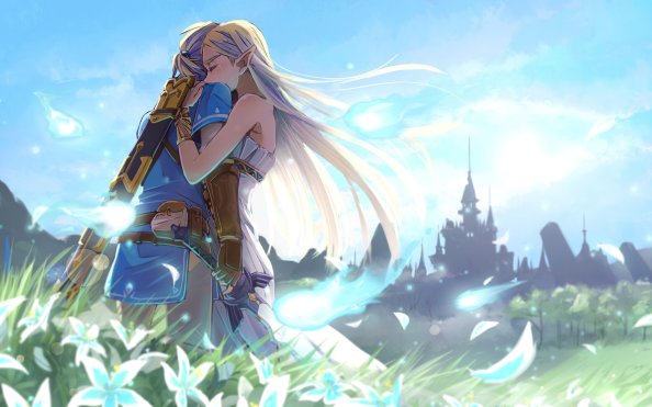 Zelda Hugging Link While Crying 4k