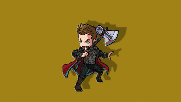 Thor Chibbi Minimal 4k
