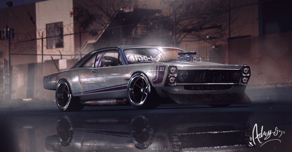 Muscle Car Graphical Art