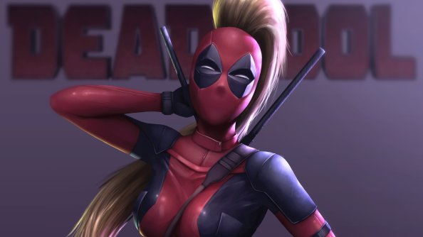 Lady Deadpool 4k