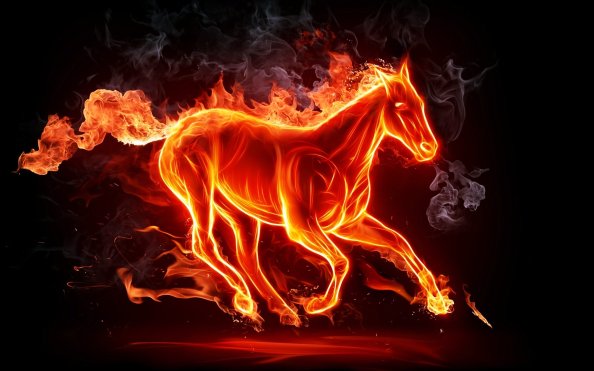 Fiery Horse 4k