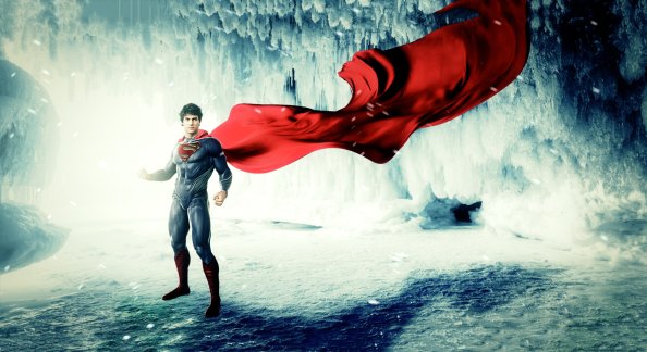Man Of Steel Cape Flying