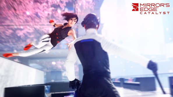 Mirrors Edge Girl Running On Wall