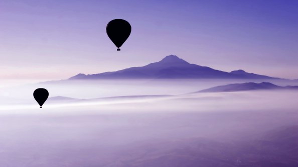 Air Balloon Mountains Landscape