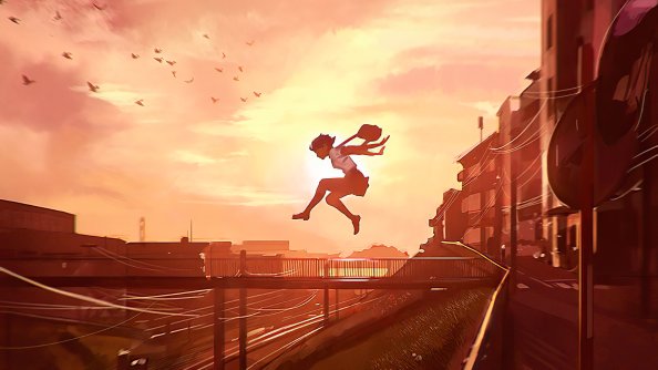 Anime Girl In Joy 4k