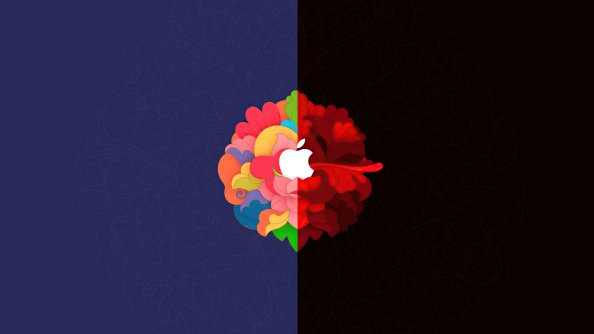 Apple Colorful Abstract 5k