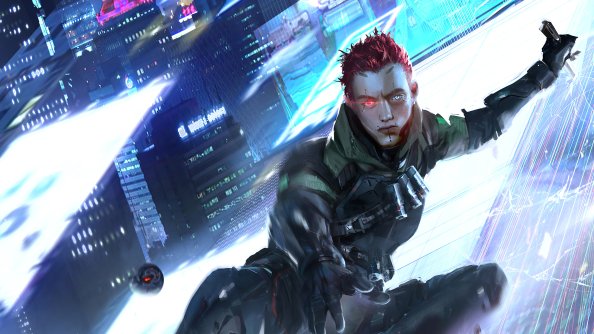 Cyber Guy Throwing Bomb