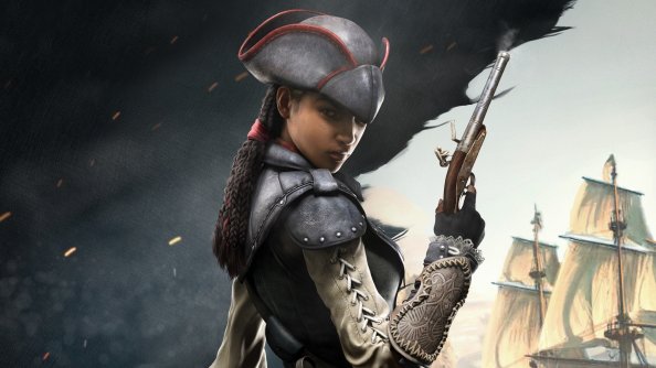 Black Assassins Creed Character 4k
