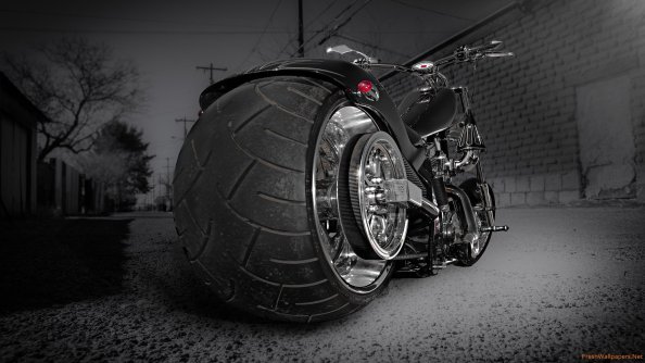 Custom Chooper Wide Tyre