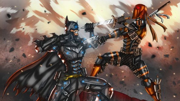 Batman Vs Deathstroke Dc Fight 5k