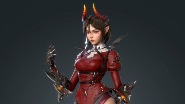 Elf Anime Warrior Girl 4k