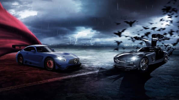 Mercedes AMG GT Superman And Batman