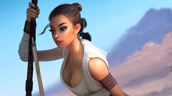 Rey Star Wars Illustrator