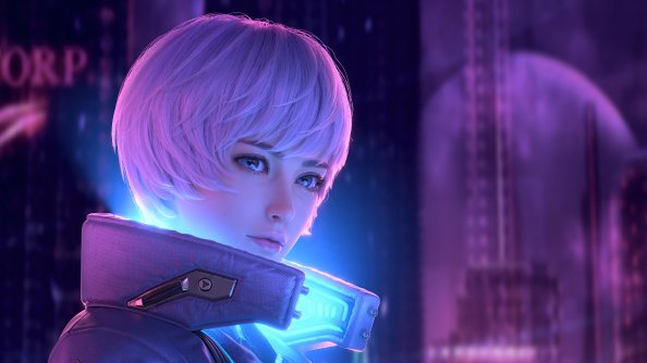 Scifi Girl Moon Shine 5k