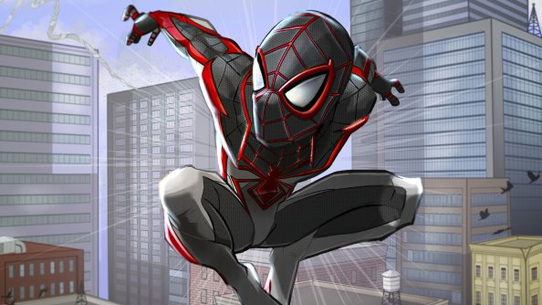 Miles Morales Track Suit 4k