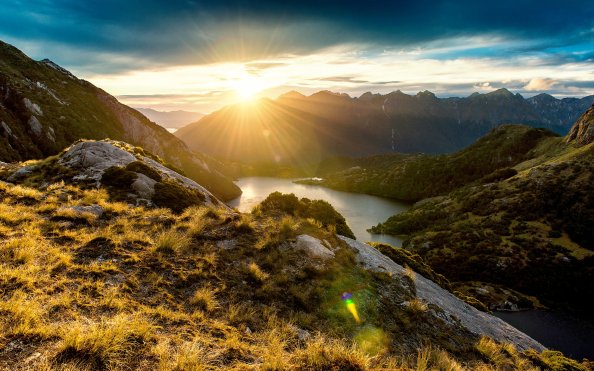 Fiordland Mountain Sunrise