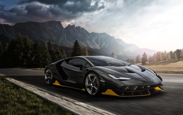 Black Lamborghini Aventador 4k 2018