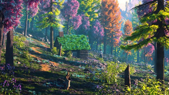 Autumn Forest Art 4k