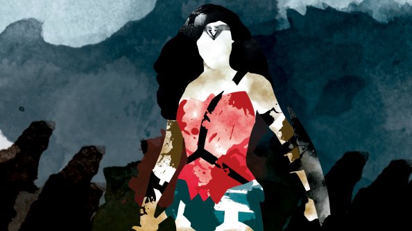 Wonder Woman Watercolor Art