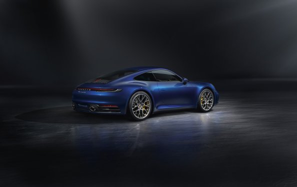 Blue Porsche 911 Rear 5k