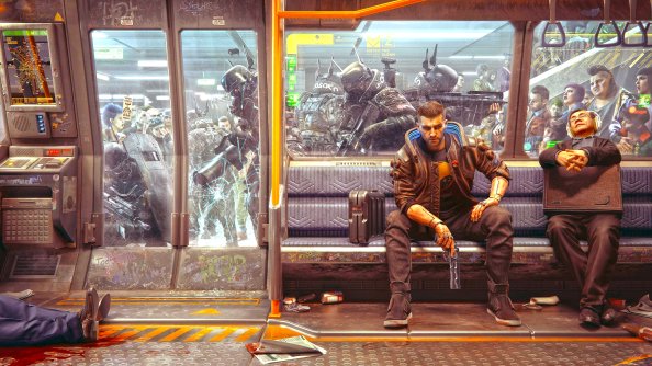 Cyberpunk 2077 Train Station 4k