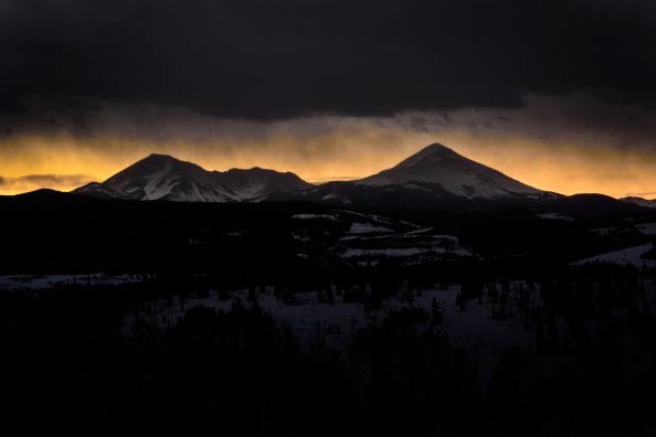 Mountain Shadow Dark Cloud And Light