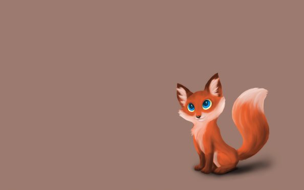 Fox Minimal Art 4k