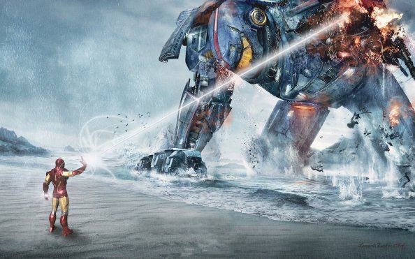 Pacific Rim Vs Ironman 4k