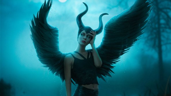 Maleficent Cosplay 4k