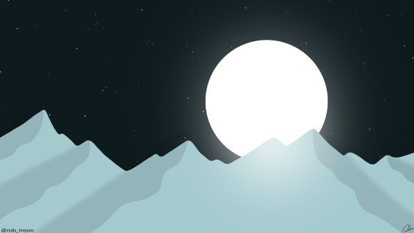 Bright Moon Minimal 4k