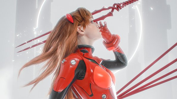 Asuka Langley Soryu Shirogane Sama Cosplay 4k